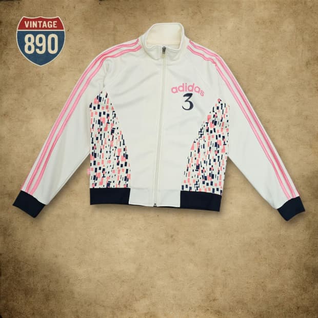 [90] adidas 아디다스 핑크 집업 져지