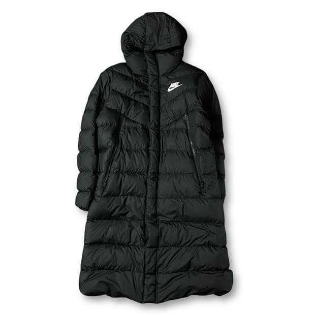 나이키 블랙 덕다운 롱패딩 L