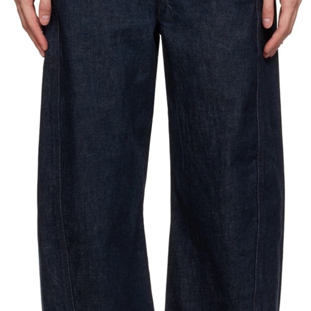 르메르 트위스티드 벨티드 팬츠 인디고 XL