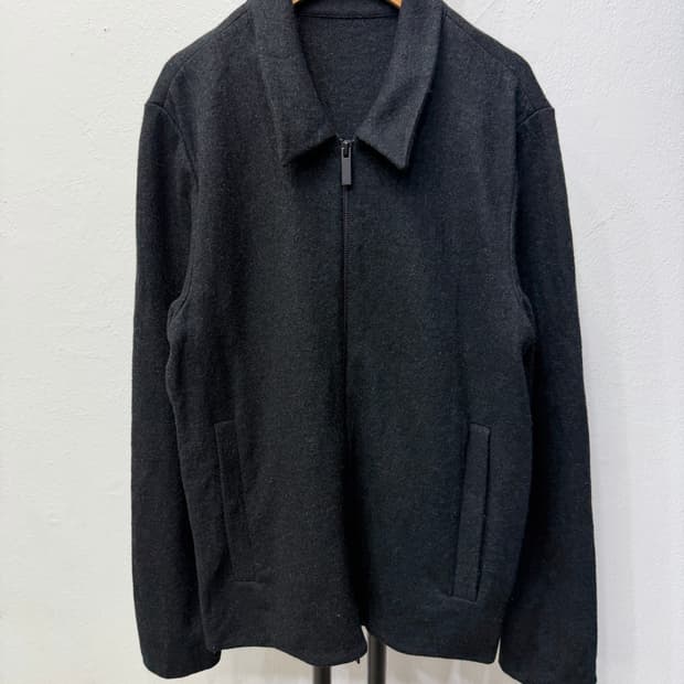 정품) COS 코스 블랙 남성 모직 집업 자켓 S