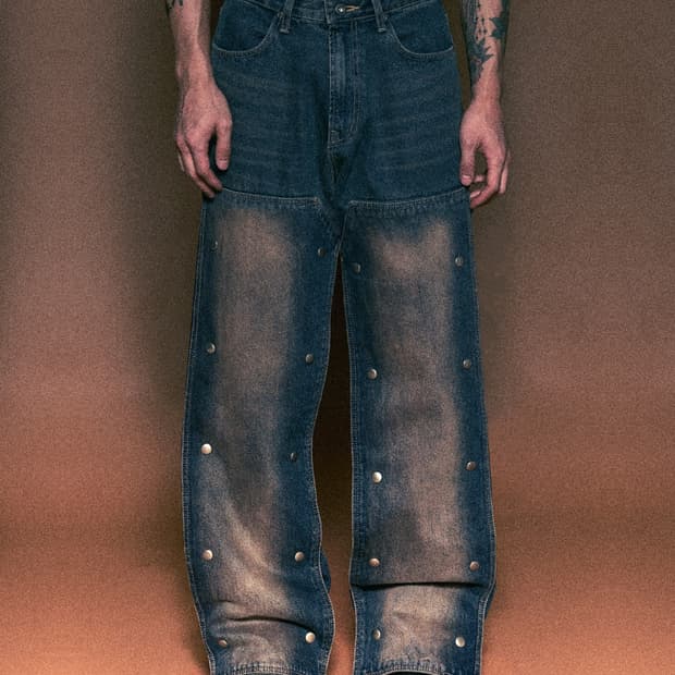 하프보일드 Mantle Denim Pants Blue 데님 청바지 L