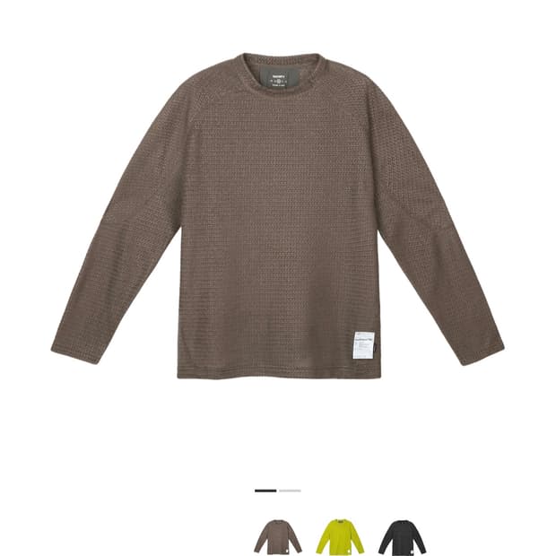 Satisfy 새티스파이 퍼즈플리스 ad롱 슬리브 팔콘 새상품 XL