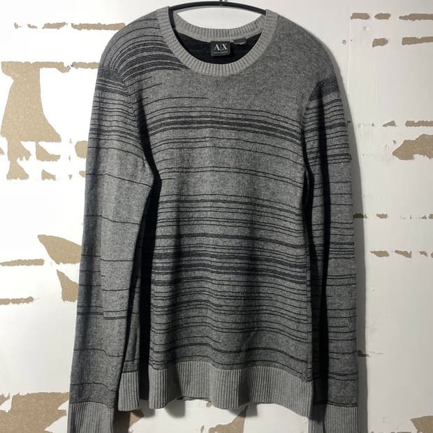 스트라이프 니트 