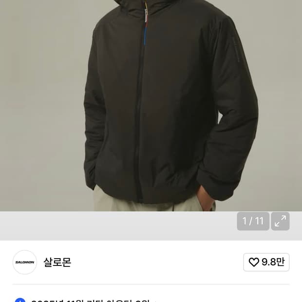 살로몬 모디세이 패딩 자켓