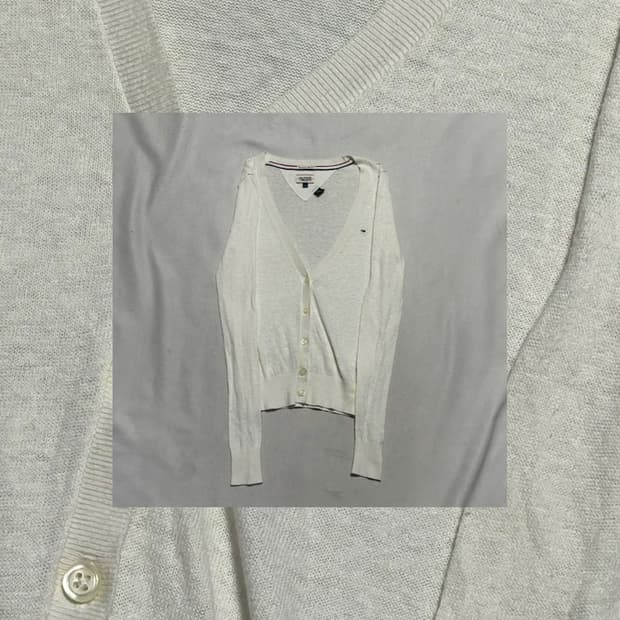 타미힐피거 니트 가디건