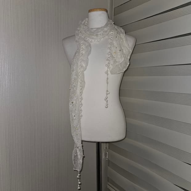 빈티지 레이스 머플러