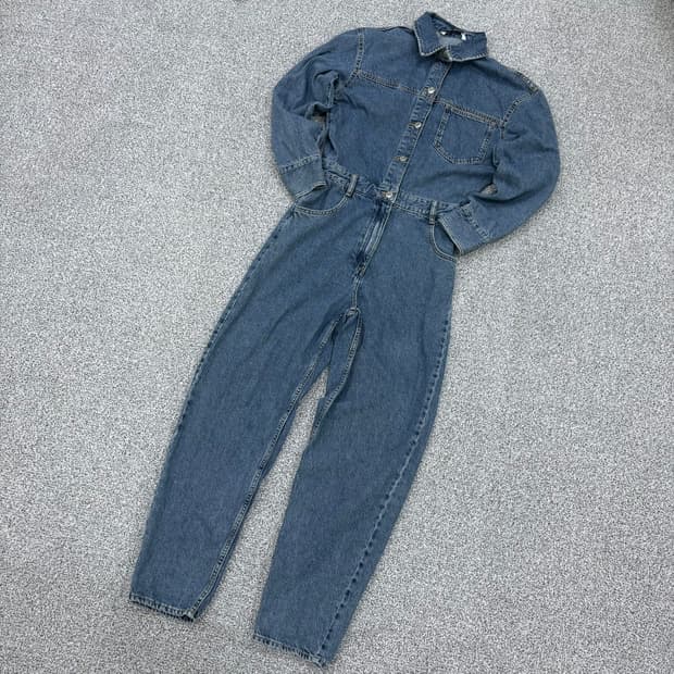 실측확인 자라 데님 점프수트 0406J