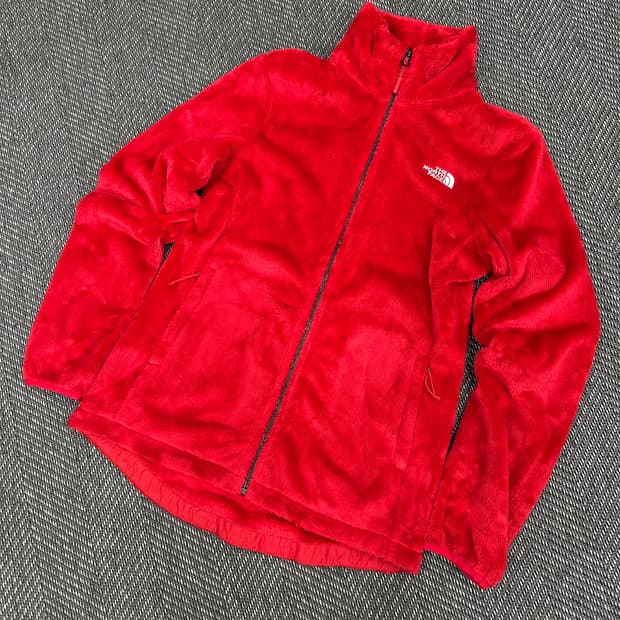 노스페이스 퍼 후리스 레드