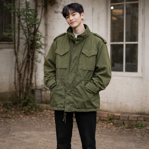 미군 M-65 필드 자켓 오리지널 LARGE REGULAR 올리브