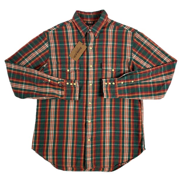 RRL . FLANNEL WESTERN SHIRT