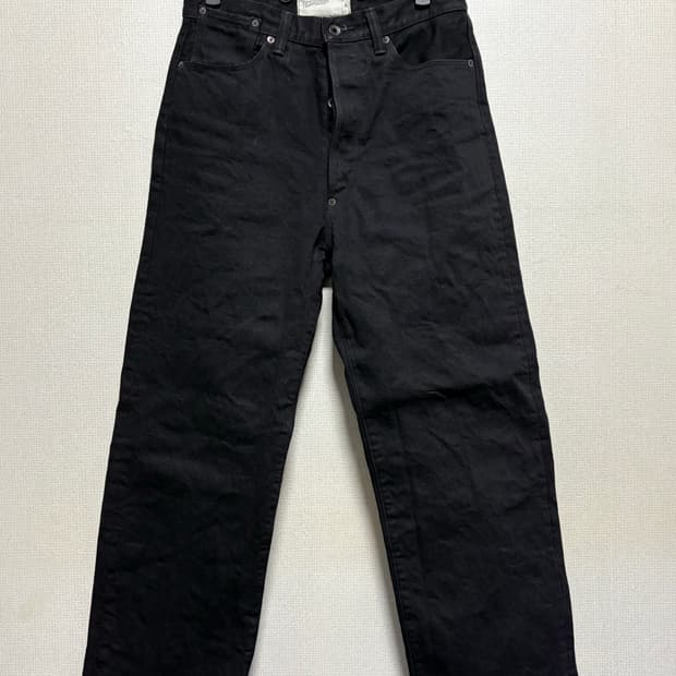 (32)블랙사인 15oz 보칼리온 블랙 셀비지 데님팬츠