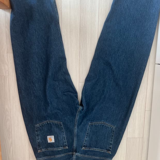 [S] 칼하트 wip 브랜돈 팬츠 블루 스톤 워시드 