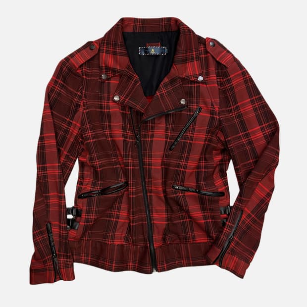 red check rider jacket