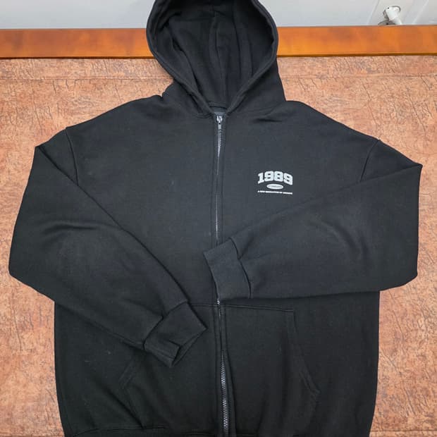 1989 스탠다드 스몰로고 기모 후드집업 XL