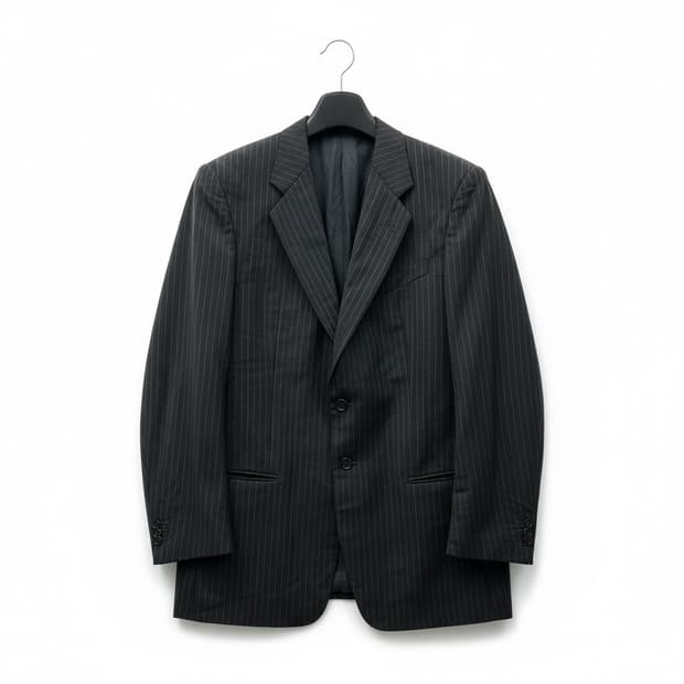 이태리 아르마니(ARMANI) 스트라이프 정장 블랙 자켓