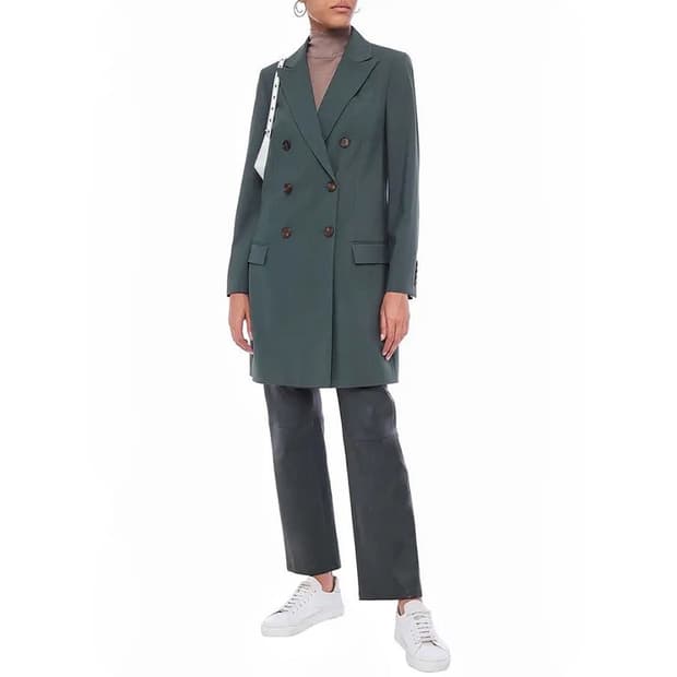 브루넬로 쿠치넬리 더블 울 롱 자켓