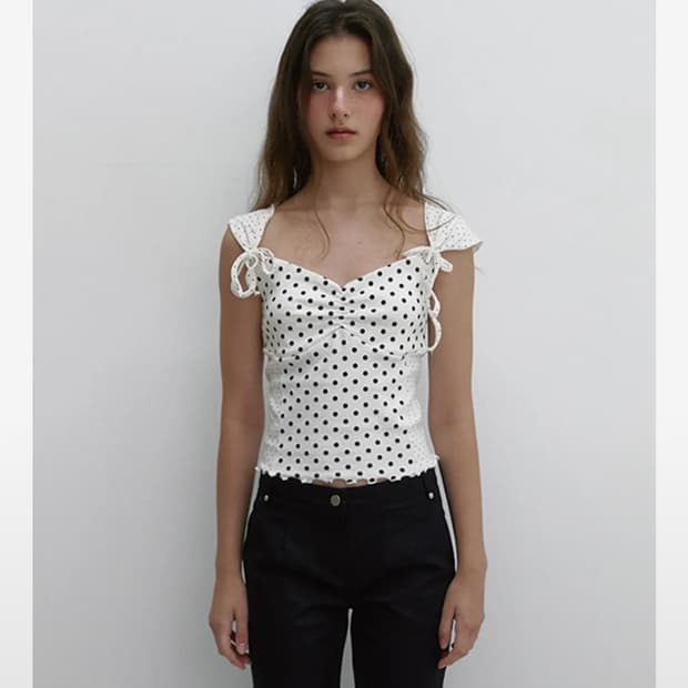 아수라 DOT RIBBON T (IVORY)