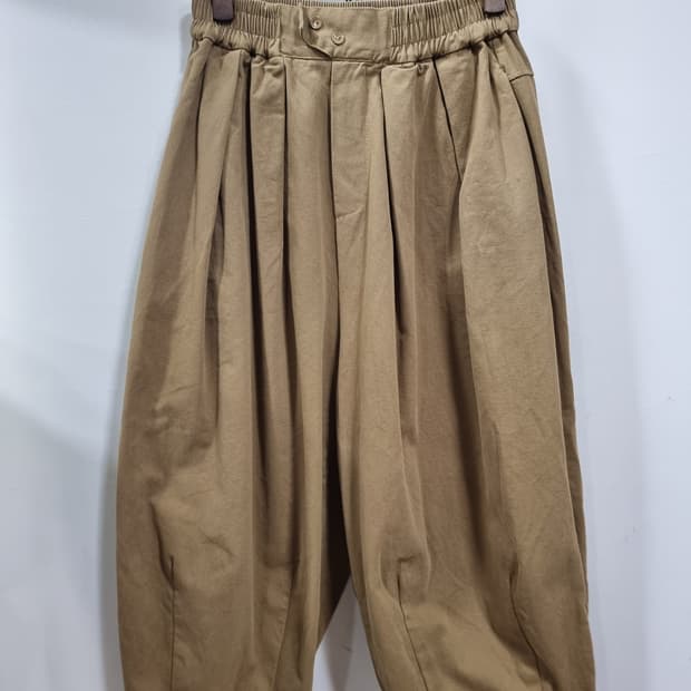 허리 밴딩 벌룬 팬츠 (D32