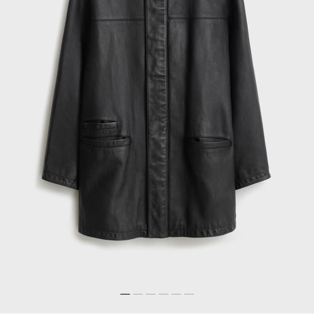 포터리 레더 카코트(택슈트케이스 옷걸이채 새상품,5사이즈)