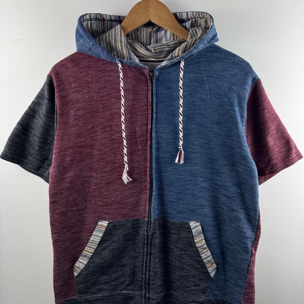 JPN 웨스턴 반팔 후드집업1775