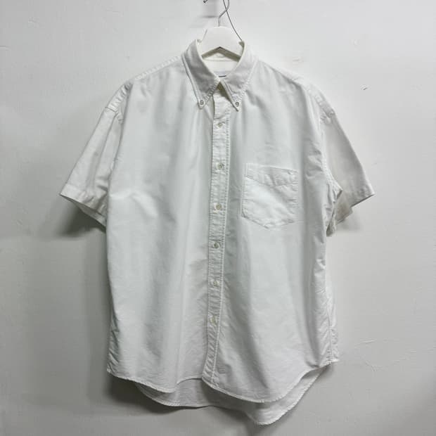 그라프페이퍼 옥스포드 오버사이즈 반팔셔츠 화이트 2