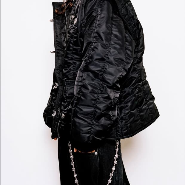 Vandy the pink Quilted Lettuce Jacket