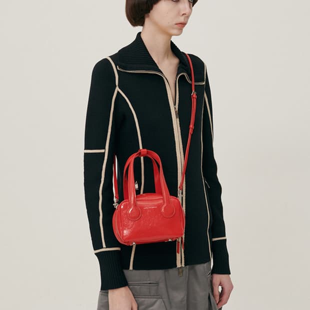 마지셔우드 토리백 tori bag 레드 크링클