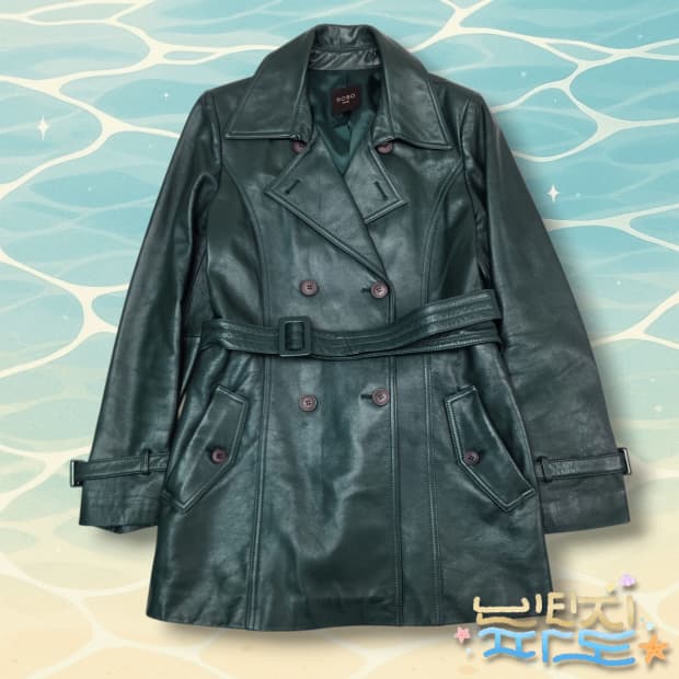 66 ROBO 로보 양가죽 트렌치 코트