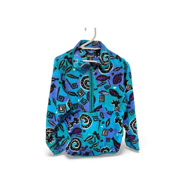 파타고니아 키즈 후리스 반집업