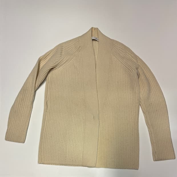 여성 유니클로 x 르메르 숄카라 울 가디건 M