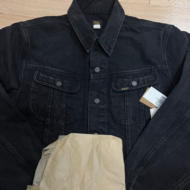 RRL 더블알엘 lot271 블랙 데님 자켓 L