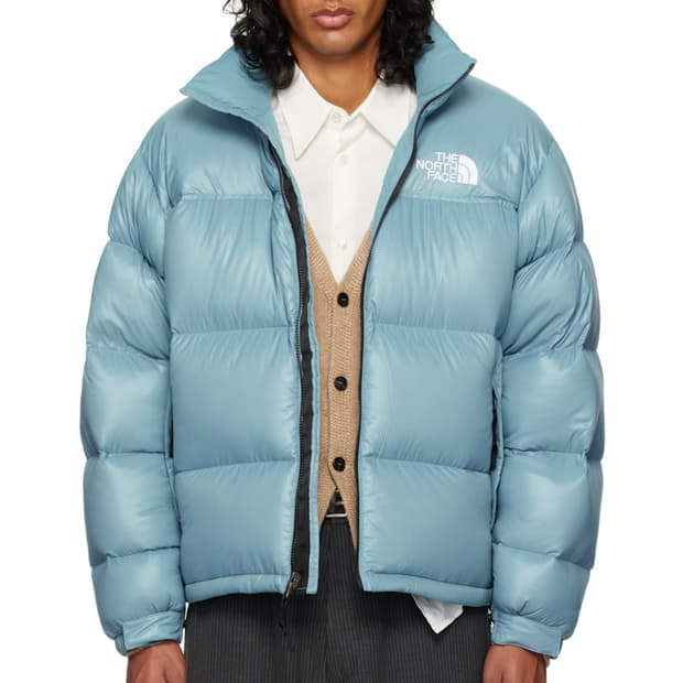 노스페이스 SSENSE 익스클루시브 블루 1996 레트로 눕시 다운