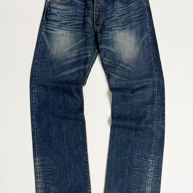 리바이스 00s 501 와이드 스트레이트 데님팬츠