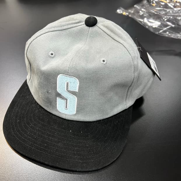 스투시 s 로고 투톤캡 빈티지