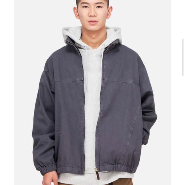 그라미치 트윌 어라운드 자켓 퍼실그레이 m