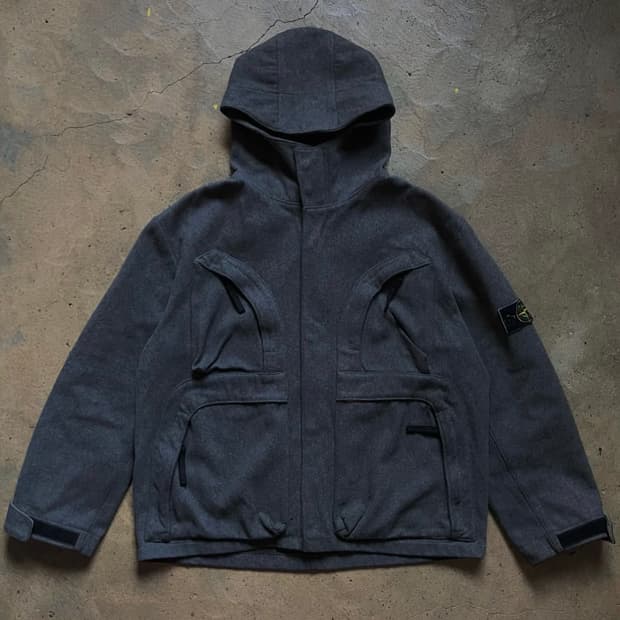 스톤아일랜드 아카이브 후드자켓 L 그린엣지와펜