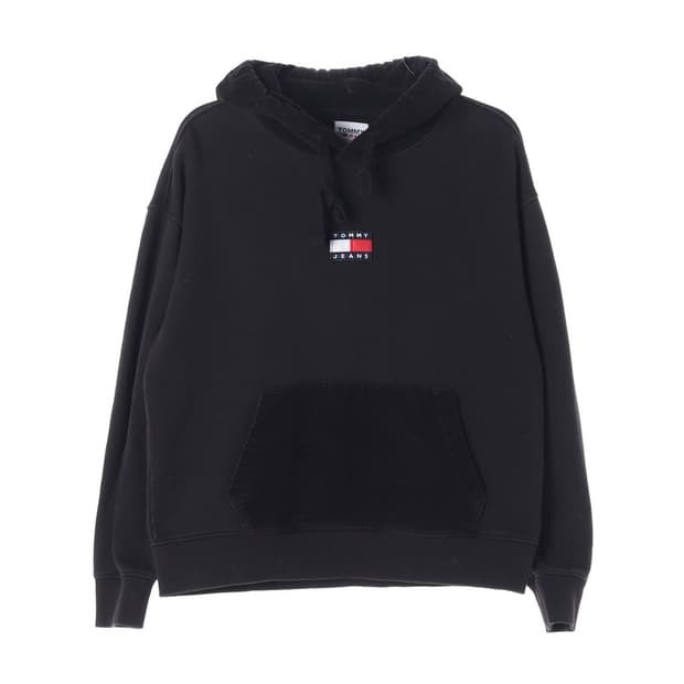 타미진스 플래그 패치 블랙 후드티 M