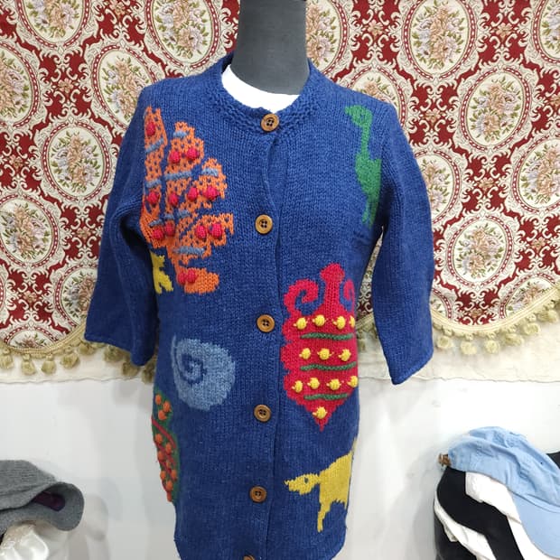 베네통 울 니트 가디건 이태리제작

