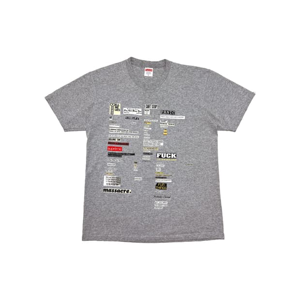 슈프림 컷아웃 티셔츠