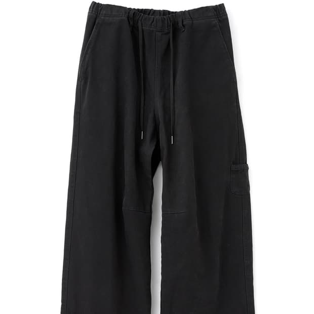 해칭룸 오버 덕 팬츠 워시드 블랙 (3)