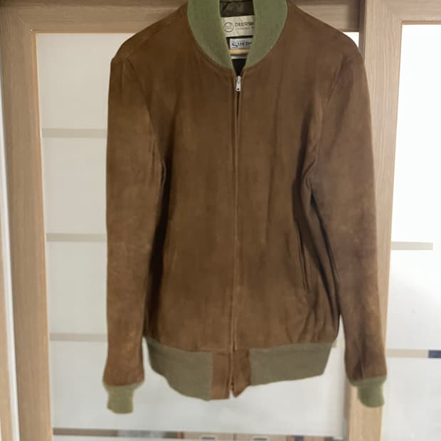 60s-70s 사슴누벅 가죽자켓