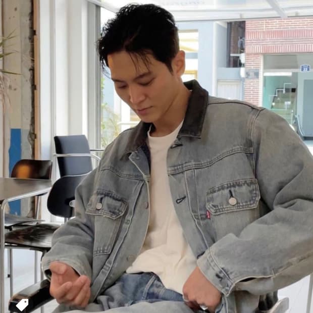 (단품) 스투시 X 리바이스 엠보스트 트러커 자켓 XL