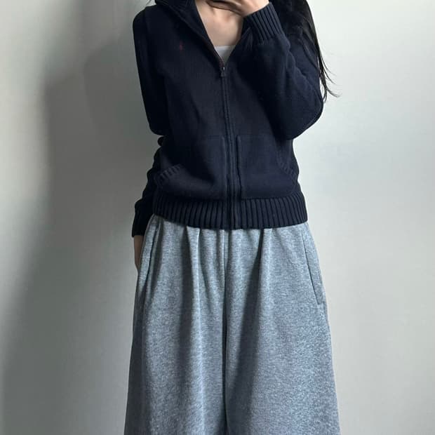 폴로 랄프로렌 신형 네이비 니트 집업