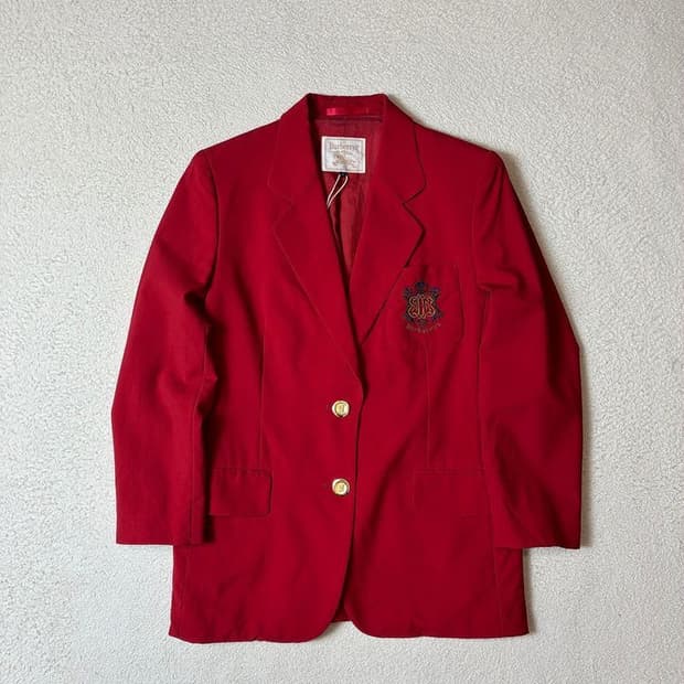 버버리 80's 태즈메이니아 울 블레이저 PN7563