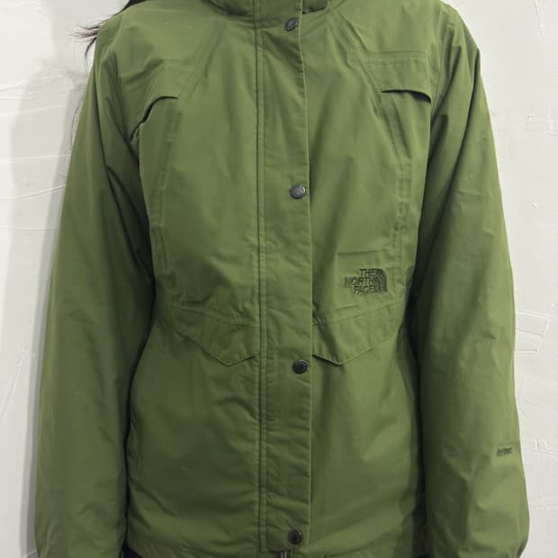 the north face green hood jacket