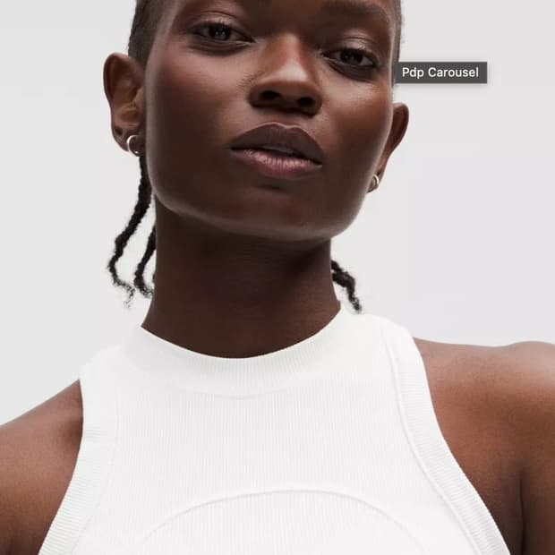 룰루레몬 사울내쉬 탱크탑 화이트