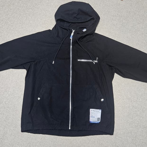 [50]미하라야스히로 22ss 블루슨후드자켓 검정 I07BL011