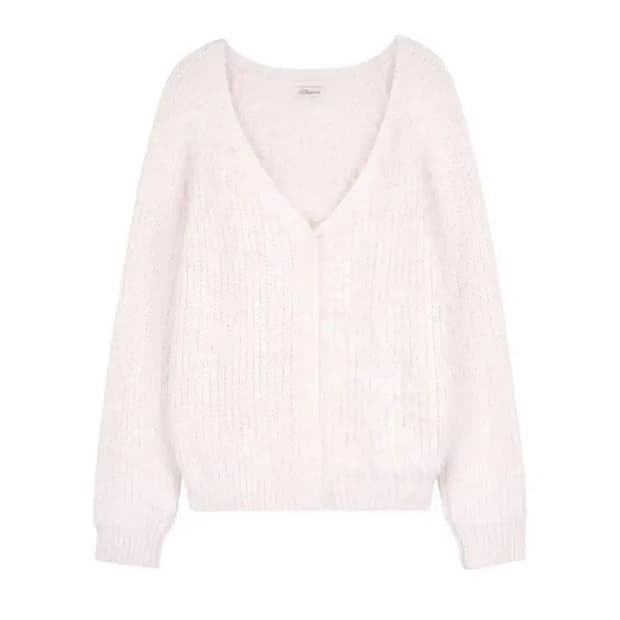 클리시어 슈가플럼 가디건 핑크