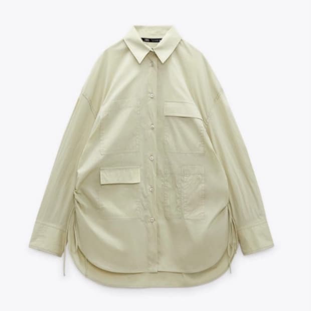 자라 포켓 셔츠 M