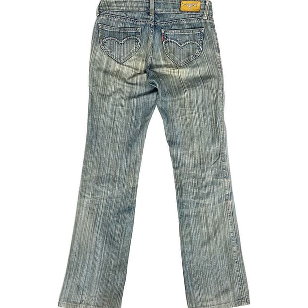 Levi’s 하트 포켓 로우라이즈 데님 팬츠